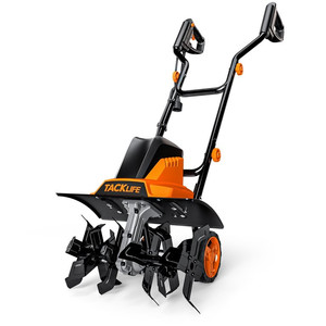 lot 4504 image: TACKLIFE 12A Electric TillerCultivator MSRP $239.99