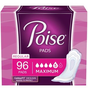 lot 4526 image: Poise Womens Maximum - Regular Postpartum Incontinence Pads, 96 Count