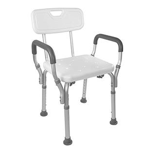 lot 4530 image: Vaunn Medical Tool-Free Assembly Spa Bathtub Shower Lift Chair, Portable Bath Seat, Adjustable Shower Bench, White Bathtub Lift Chair with Arms