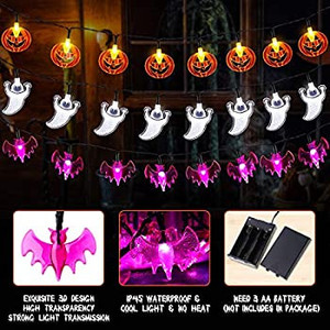 lot 4536 image: YUNLIGHTS Halloween String Lights