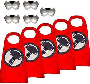 lot 4565 image: NOOCOS Superheros Cape and Mask Costumes Set For Your Kids Party Supply