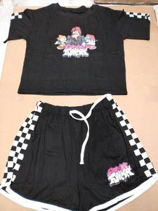 lot 6514 image: Friday Night Funkin 2 Pc Girls Shorts and Tee 1-M