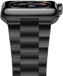 lot 6546 image: iiteeology Compatible with Apple Watch Band 424445mm 384041mm, Upgraded Solid Business Stainless Steel Band for Apple iWatch Series 7 6 5 4 3 2 1 SE