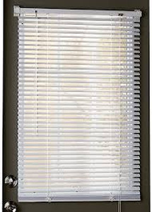 lot 6605 image: Trenton Gifts Easy-Install 1  Snap-On Quick-Close Magnetic Blinds for Steel Metal Door Windows, White, 25  x 39.8 , White, 25  x 40 