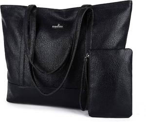 lot 8060 image: GLADDON BLACK BAG WITH CLUTCH  see pics for design