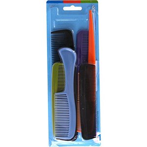 lot 8095 image: Goody Hair Products Family Set of 6 Combs - Assorted Colors - 1 Pack