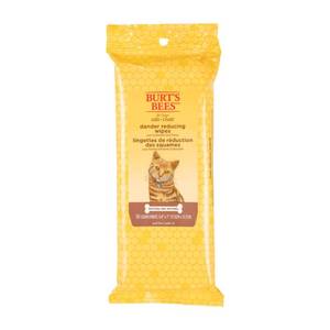 lot 3442 image: Burts Bees Dander Reducing Grooming Wipes for Cats, 50 Wipes