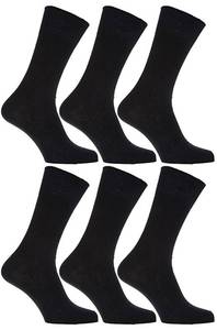 lot 3495 image: Kikiya Socks 6 Pairs Mens Cotton Socks black, Fashion, Casual Socks For Man