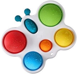 lot 3536 image: butterfly simple dimple fidget toy, Baby sensory fidget toy, Early Educational fidget dimple toy, Pop toys for toddlers and adults Relieves stress and Anxiety