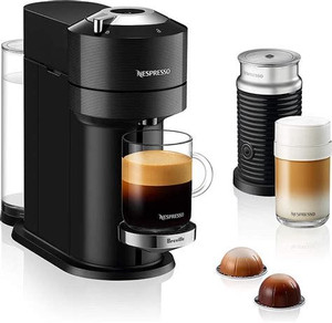 lot 2722 image: Nespresso by Breville Vertuo Next Classic Black Coffee and Espresso Machine - Retail $183.99