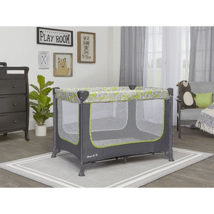 lot 2724 image: Dream On Me Zodiak Portable Playard with Carry Bag and Shoulder Strap, GreyGreen - Retail $69.99