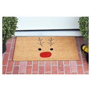 lot 2730 image: Rudolph  CoirVinyl Doormat - Retail $23.46