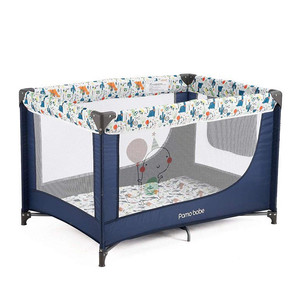 lot 1006 image: Pamo - Babe Comfortable Playard,Sturdy Play Yard with Mattress (Blue) - Retail $74.81