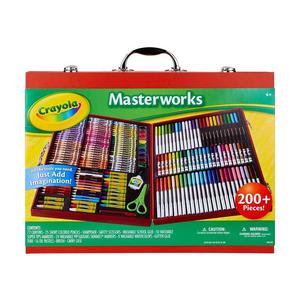 lot 1019 image: Crayola - 200pc Masterworks Art Case - Retail $41.46