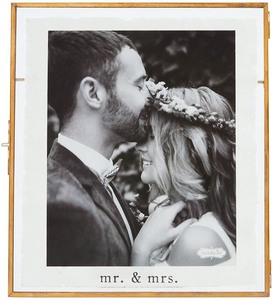 lot 1021 image: MR MRS GLASS FRAME - Retail $36.99