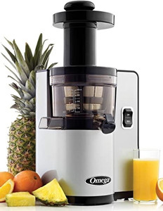 lot 1023 image: Omega - Vertical Slow Masticating Juicer - Silver - Retail $393.99