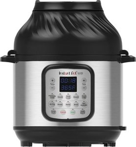 lot 1038 image: Instant Pot - 8 Quart Duo Crisp 11-in-1 Electric Pressure Cooker with Air Fryer - Stainless SteelSilver - Retail $149.99