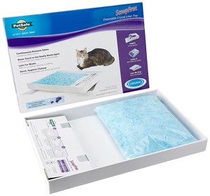 lot 1051 image: Petsafe Scoopfree Cat Litter Box Tray Refill With Premium Blue Non-Clumping Crystals, 1-Pack - Retail$20.09
