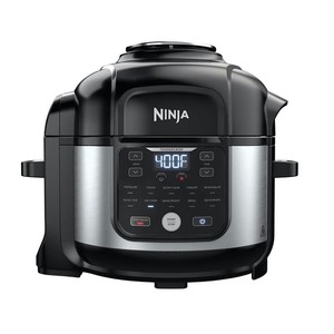 lot 2984 image: Ninja - Foodi 11-in-1 6.5-qt Pro Pressure Cooker  Air Fryer with Stainless finish, FD302 - Stainless Steel - Retail $169.99