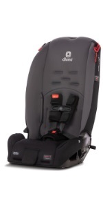 lot 2736 image: Diono Radian 3R, 3-in-1 Convertible Car Seat - Black Jet - Retail $199.99