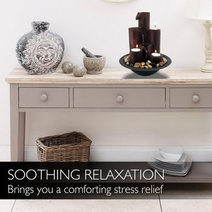 lot 922 image: SereneLife  - Water Fountain - Relaxing op Water Feature Decoration - Retail $39.26