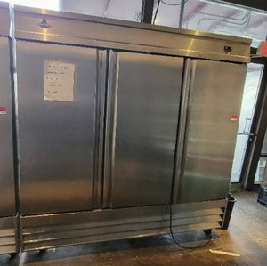 lot 8455 image: &nbspCommercial Cold Tech 3 Door Stainless Steel Freezer (#CFD-3F)