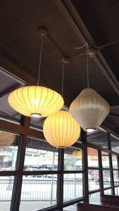 lot 30020 image: (3) Decorative Hanging Light Fixutres