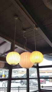 lot 30021 image: (3) Decorative Hanging Light Fixtures