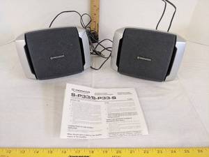 lot 477 image: (2) pioneer speakers