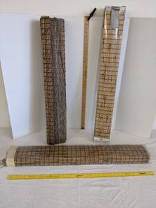 lot 533 image: (3) Bamboo shades
