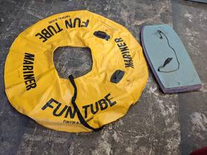 lot 536 image: Fun tube (Holds Air) & water board