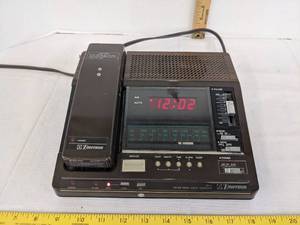 lot 581 image: Emerson TR-11 FM.AM radio clock telephone