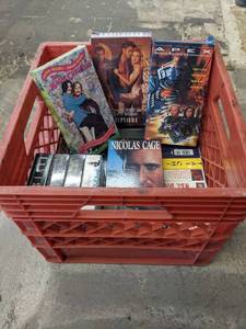 lot 614 image: Crate wVHS tapes see pictures for titles