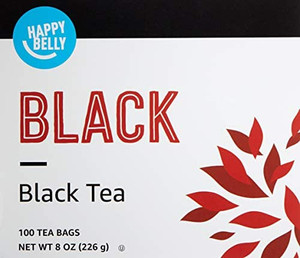 lot 3564 image: Amazon Brand - Happy Belly Tea Bags, Black, 100 Count (Previously Solimo