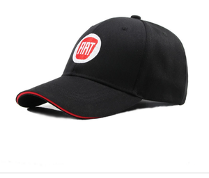 lot 3568 image: Fashion Embroidery Black And White For Fiat GAC Fiat Car Hat F1 Fans Embroidery Cap 4S Shop Group Hat Beret Boina