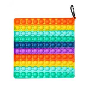 lot 3625 image: Big Size Push Pop 100 Bubbles Fidget Toy, Stress Reliever Silicone Sensory Toy for Autistic Kids Anxiety Adults missing key fob