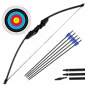 lot 3643 image: DOSTYLE Archery Takedown straight Bow and Arrow Set Hunting Bow Kit for Outdoor