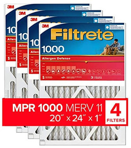 lot 4617 image: Filtrete 20x24x1, AC Furnace Air Filter