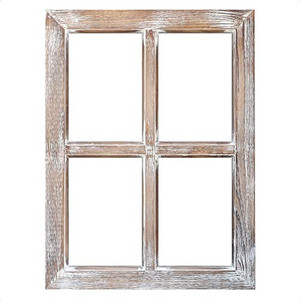lot 4622 image: Barnyard Designs Rustic Barn Wood Window Frame