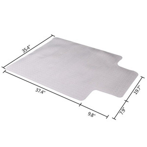 lot 4638 image: Ktaxon 36 x 48 Home Office Chair PVC Floor Mat with Lip for Carpet