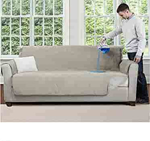 lot 4665 image: Mighty Monkey Premium Water and Slip Resistant Large Sofa Protector