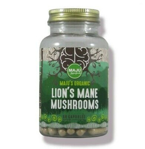 lot 4675 image: MAJU Strongest Lions Mane Organic Mushrooms w Black Pepper Extract 90 Capsules