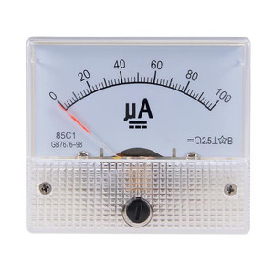 lot 4689 image: 85C1 Analog Current Panel Meter DC 100uA Ammeter Ampere Tester Gauge 1 PCS