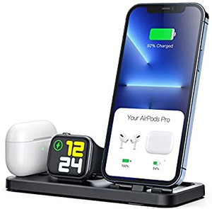 lot 4691 image: CEREECOO Portable 3 in 1 Charging Station for Apple Products
