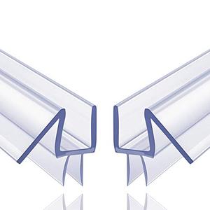 lot 4692 image: 2-Pack Butecare Frameless Shower Door Bottom Seal �� Stop Shower Leaks and Create a Water Barrier
