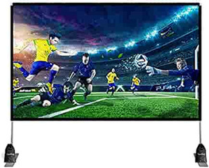 lot 4709 image: Abdtech 100 inch Projector Screen with Stand