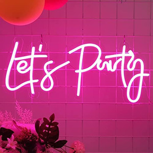 lot 4713 image: Lets Party Neon Sign