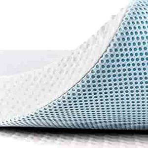 lot 6687 image: subrtex 4 Inch Gel-Infused Memory Foam Bed Mattress Topper High Density Cooling Pad Removable Fitted Bamboo Cover Ventilated Design- Full