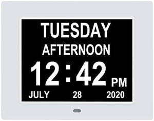 lot 6700 image: Digital Calendar Day Clock,Extra Large Display with Battery Backup & 8 Alarms for Dementia,Alzheimer, Memory Loss,Vision Impaired,SeniorElderly