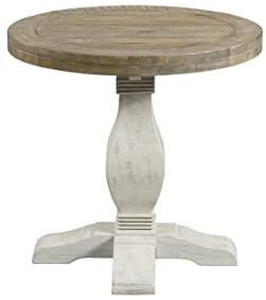 lot 6709 image: Martin Svensson Home Napa, End Table, White Stain and Reclaimed Natural